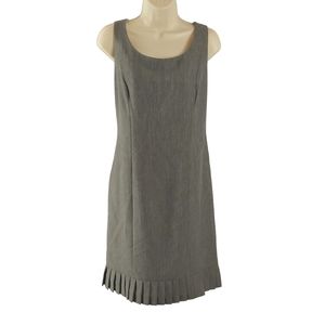 Perceptions sleeveless gray dress